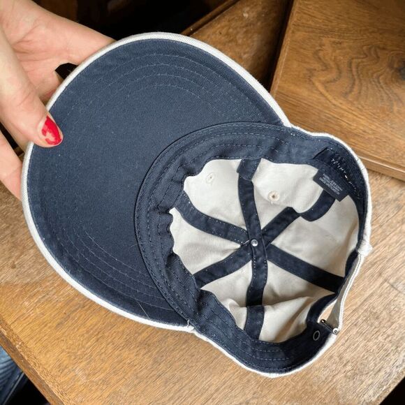 Vintage 90s Tommy Hilfiger Khaki Cotton Canvas Hat Cap Adjustable Back - One Siz - Picture 3 of 7